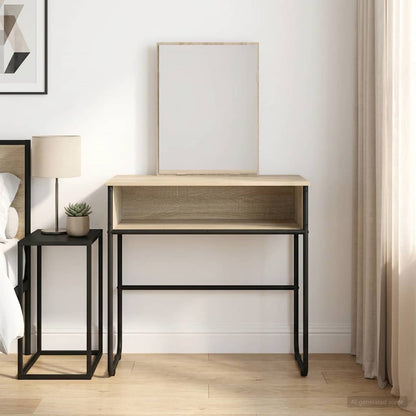 vidaXL Dressing Table Sonoma Oak 81 x 40 x 131 cm Engineered Wood