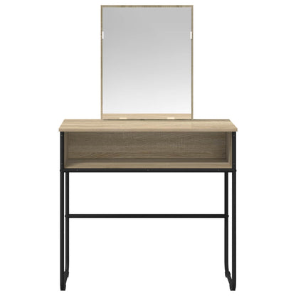 vidaXL Dressing Table Sonoma Oak 81 x 40 x 131 cm Engineered Wood