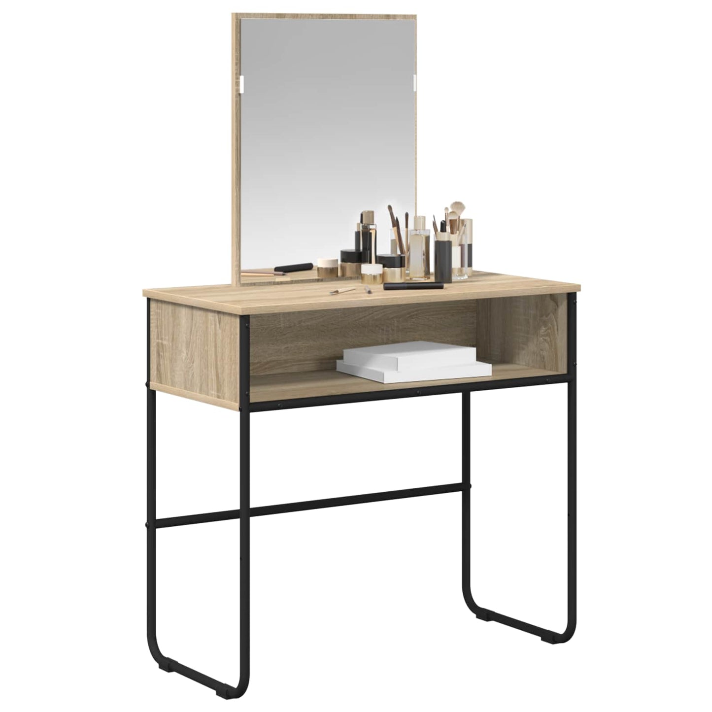 vidaXL Dressing Table Sonoma Oak 81 x 40 x 131 cm Engineered Wood