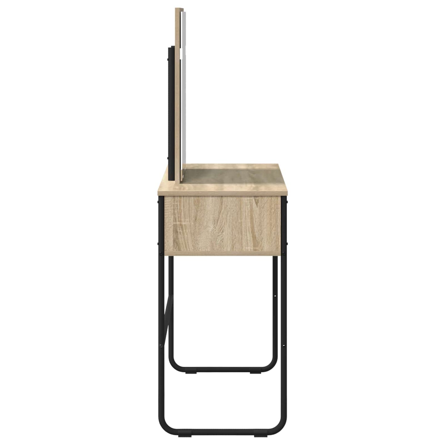 vidaXL Dressing Table Sonoma Oak 81 x 40 x 131 cm Engineered Wood