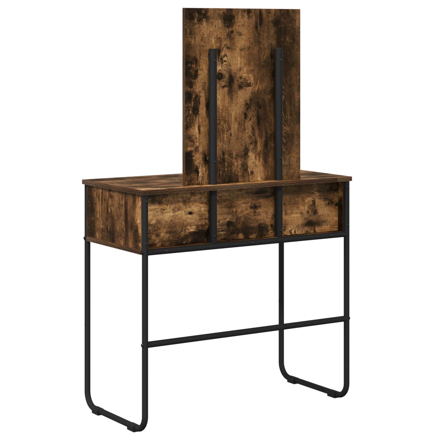 vidaXL Dressing Table Smoked Oak 81 x 40 x 131 cm Engineered Wood