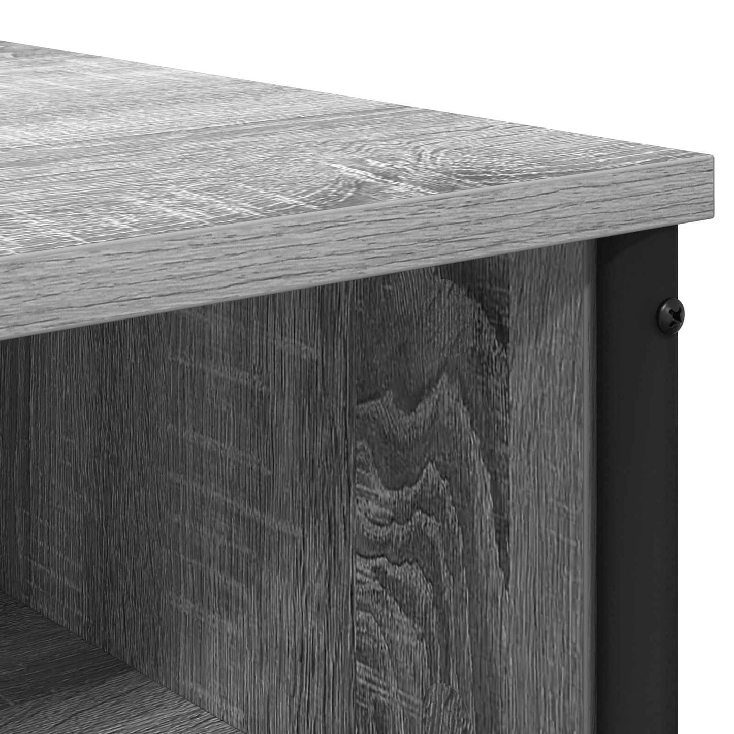 vidaXL Dressing Table Grey Sonoma 81 x 40 x 131 cm Engineered Wood