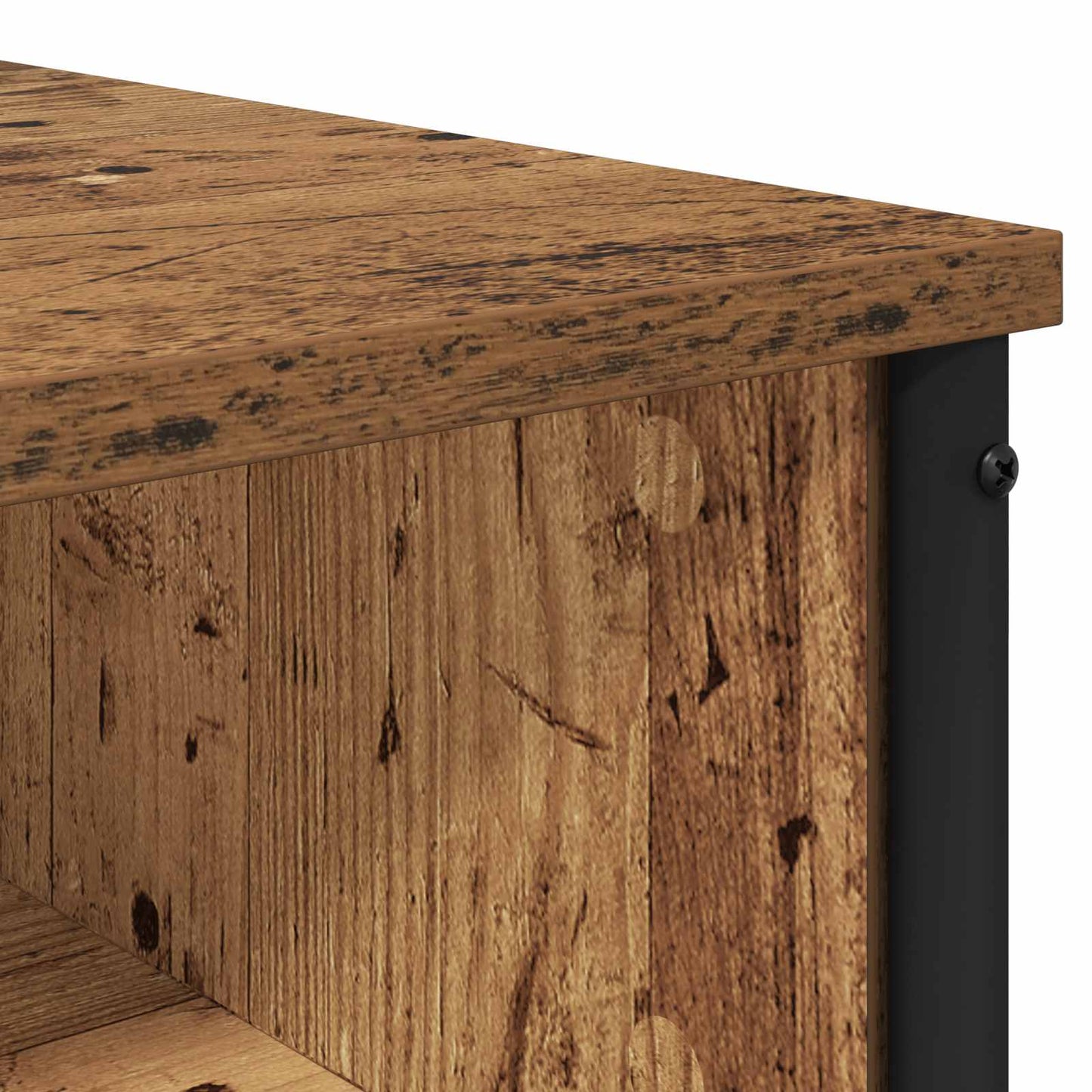 vidaXL Dressing Table Old Wood 81 x 40 x 131 cm Engineered Wood