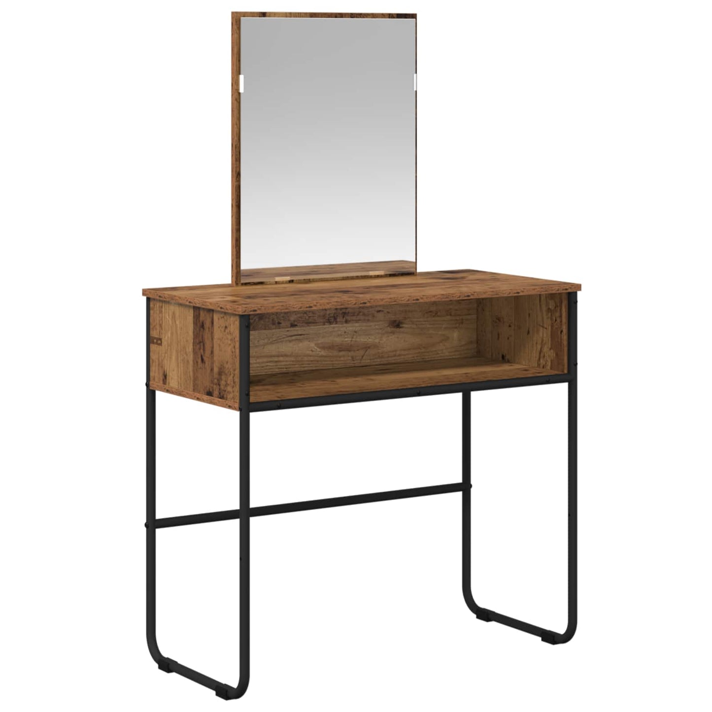 vidaXL Dressing Table Old Wood 81 x 40 x 131 cm Engineered Wood