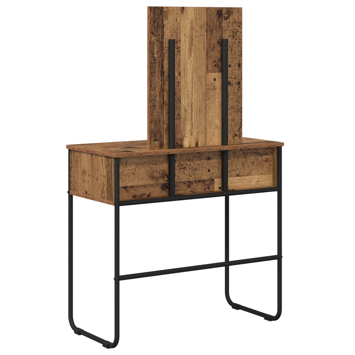 vidaXL Dressing Table Old Wood 81 x 40 x 131 cm Engineered Wood