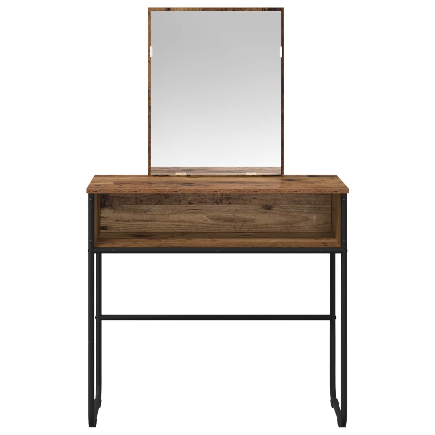 vidaXL Dressing Table Old Wood 81 x 40 x 131 cm Engineered Wood