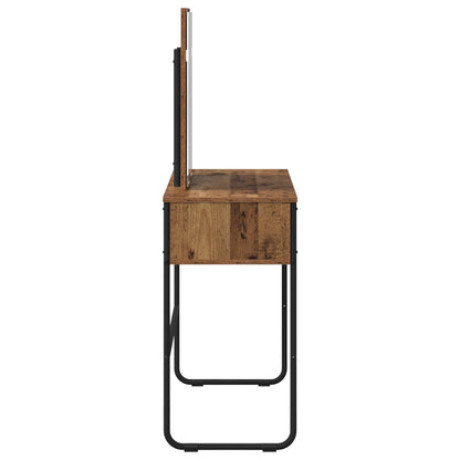 vidaXL Dressing Table Old Wood 81 x 40 x 131 cm Engineered Wood
