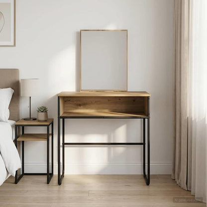 vidaXL Dressing Table Artisan Oak 81 x 40 x 131 cm Engineered Wood