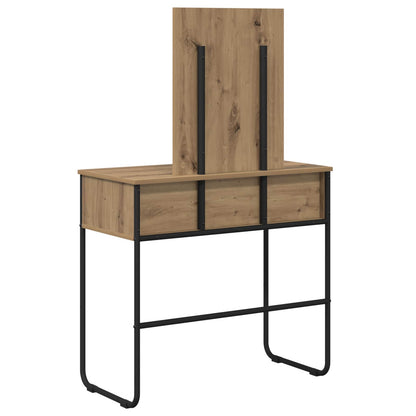 vidaXL Dressing Table Artisan Oak 81 x 40 x 131 cm Engineered Wood