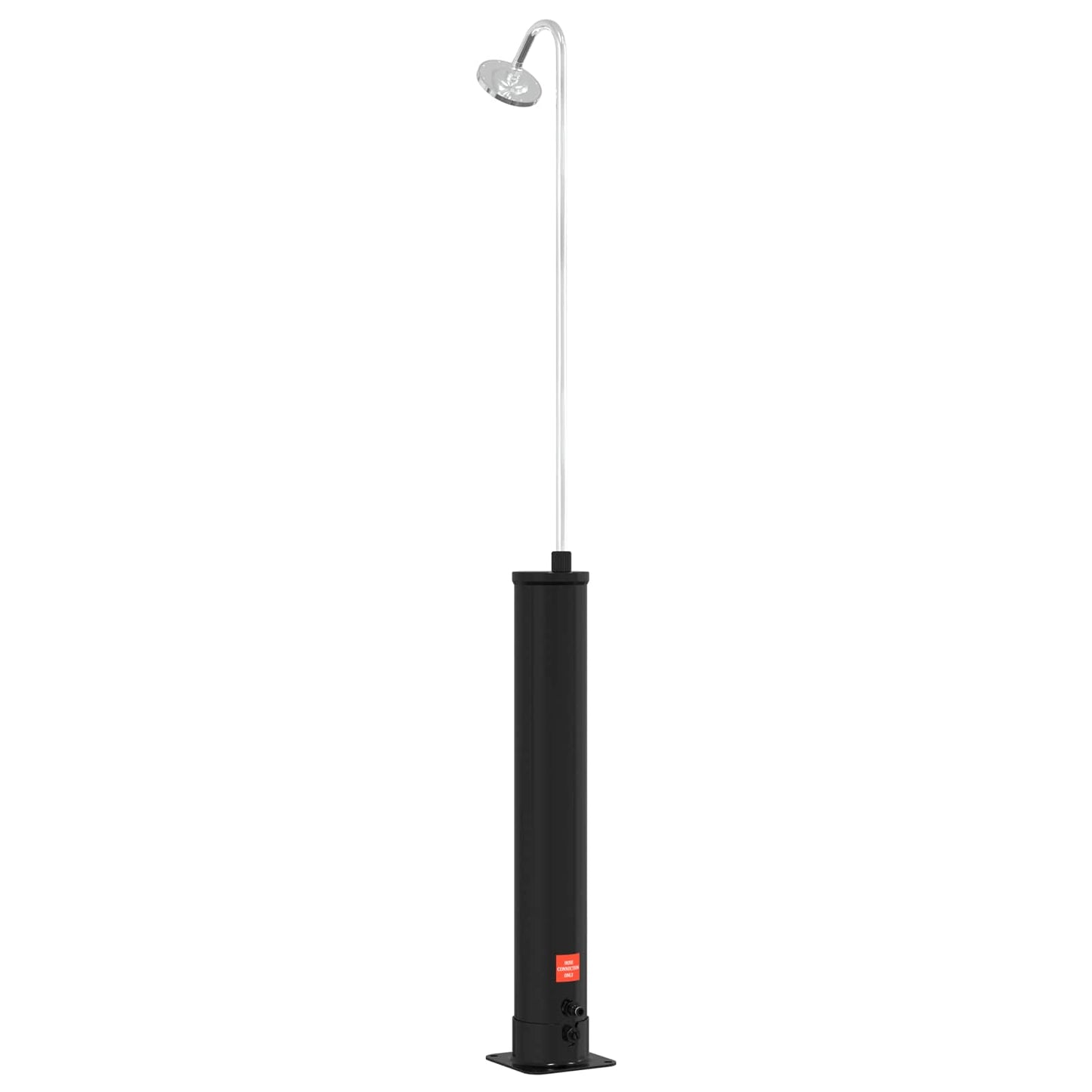 vidaXL Solar Shower with Shower Head PVC, ABS, Zinc Alloy Black