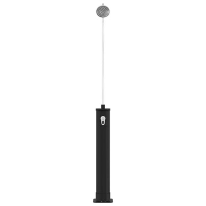 vidaXL Solar Shower with Shower Head PVC, ABS, Zinc Alloy Black