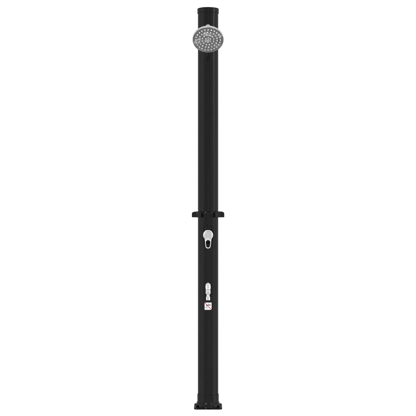 vidaXL Solar Shower with Shower Head and Faucet PVC, ABS, Zinc Alloy