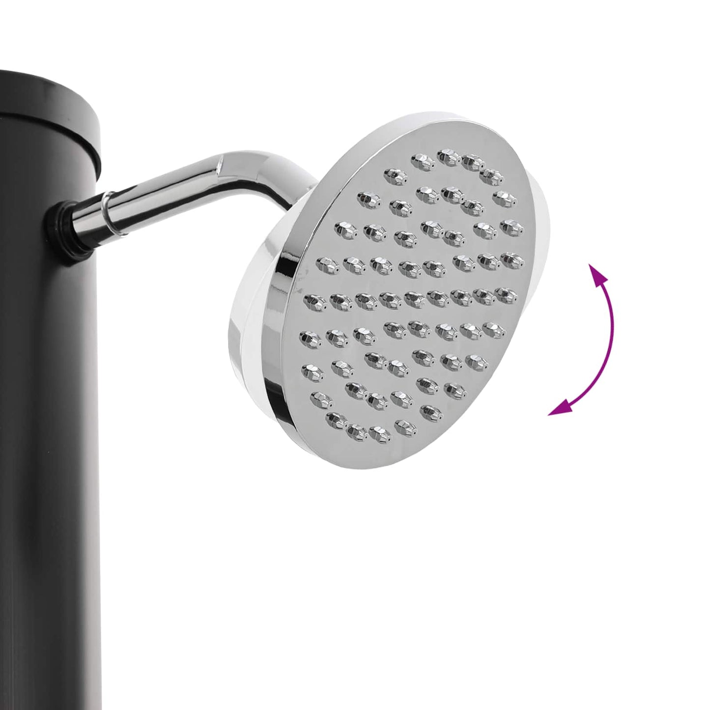 vidaXL Solar Shower with Shower Head and Faucet PVC, ABS, Zinc Alloy