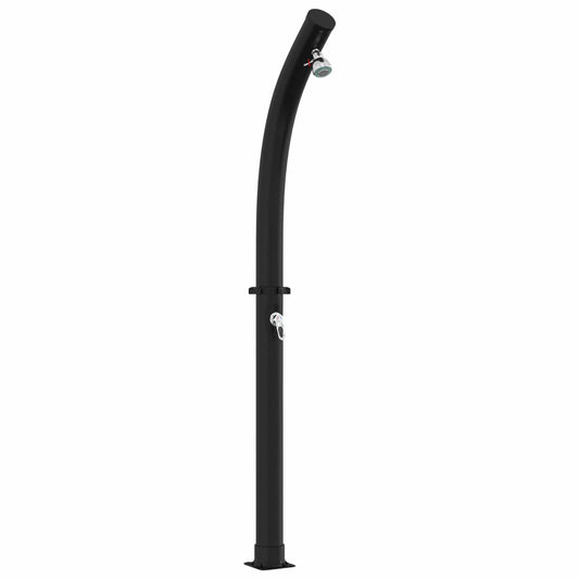 vidaXL Solar Shower with Shower Head 20 L PVC, ABS, Zinc Alloy Black