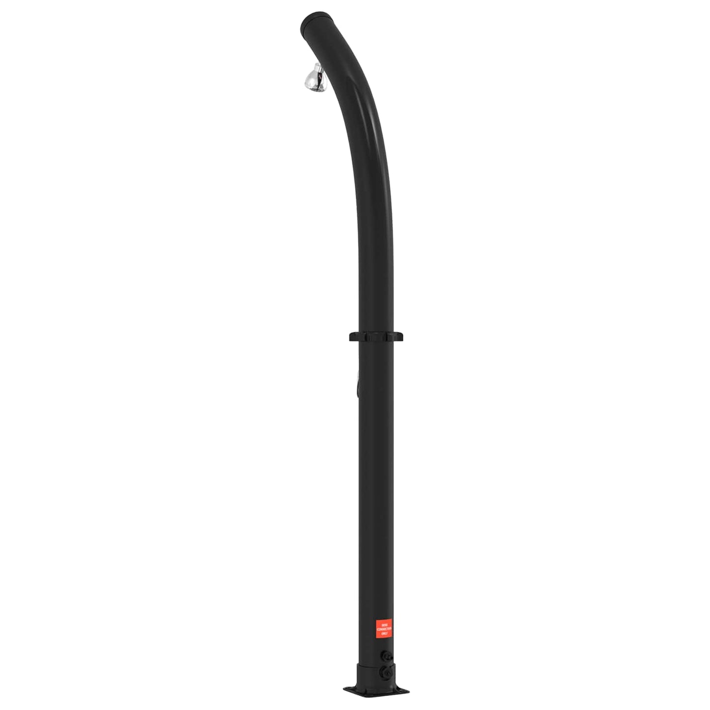 vidaXL Solar Shower with Shower Head PVC, ABS, Zinc Alloy Black