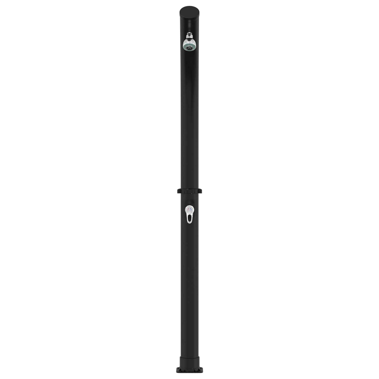 vidaXL Solar Shower with Shower Head PVC, ABS, Zinc Alloy Black