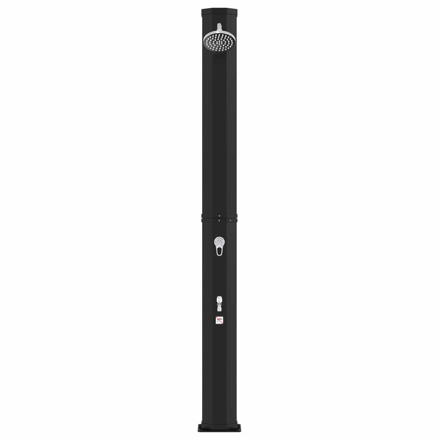 vidaXL Solar Shower with Shower Head and Faucet PVC, ABS, Zinc Alloy