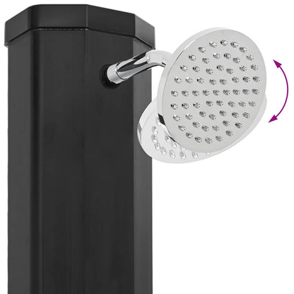 vidaXL Solar Shower with Shower Head and Faucet PVC, ABS, Zinc Alloy