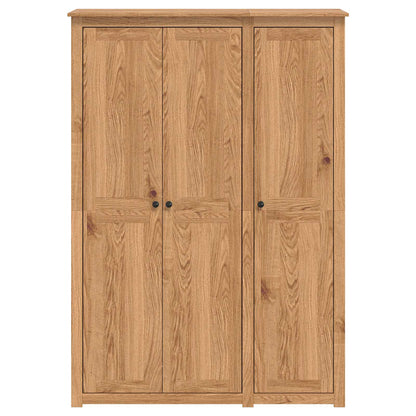 vidaXL Wardrobe PANAMA Honey 131.5 x 50 x 185 cm Solid Pine Wood