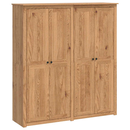 vidaXL Wardrobe PANAMA Honey 169 x 50 x 185 cm Solid Pine Wood