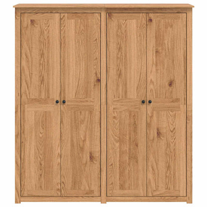 vidaXL Wardrobe PANAMA Honey 169 x 50 x 185 cm Solid Pine Wood