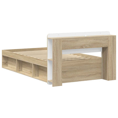 vidaXL Bed Frame with Storage Sonoma Oak 80 x 200 cm Engineered Wood