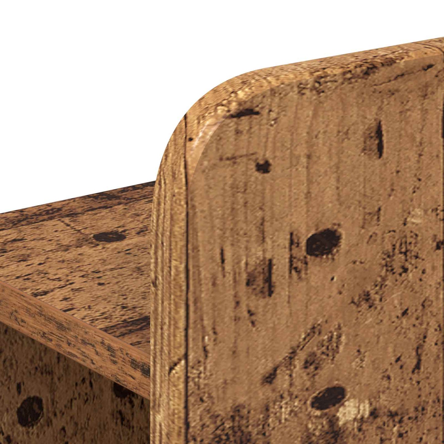 vidaXL Bed Frame with Storage Old Wood 140 x 190 cm Engineered Wood