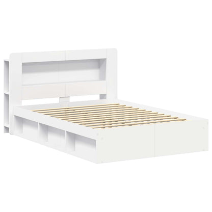 vidaXL Bed Frame with Storage White 160 x 200 cm Engineered Wood