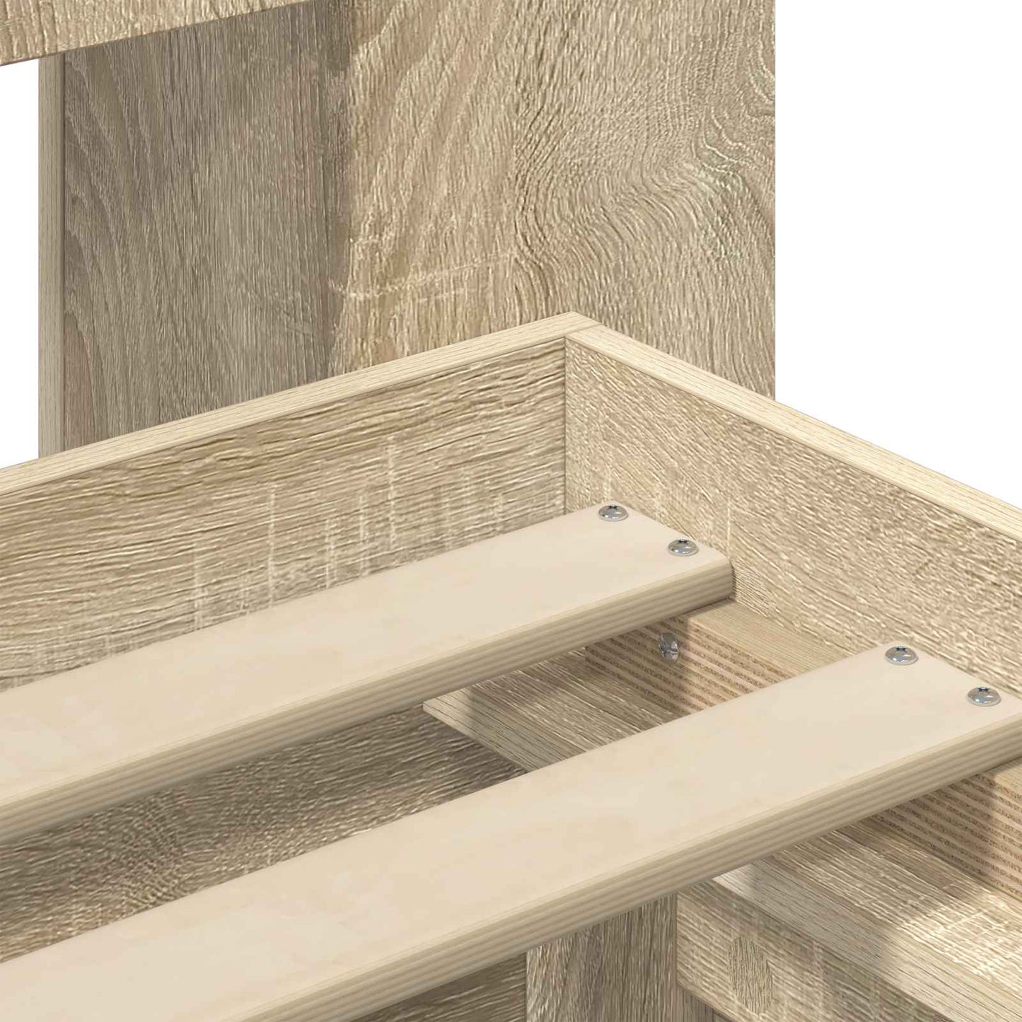 vidaXL Bed Frame with Storage Sonoma Oak 90 x 190 cm Engineered Wood