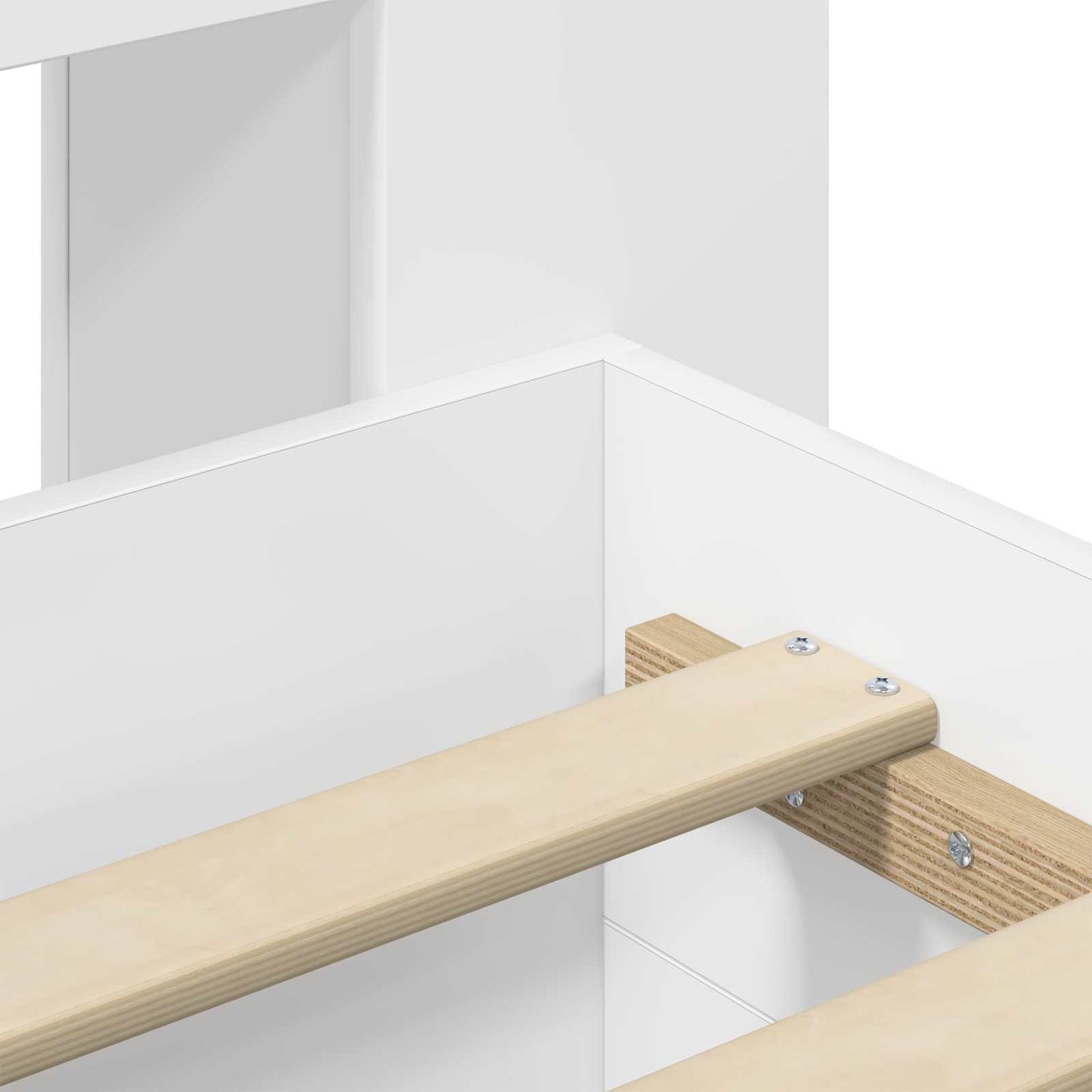 vidaXL Bed Frame with Storage White 80 x 200 cm Engineered Wood