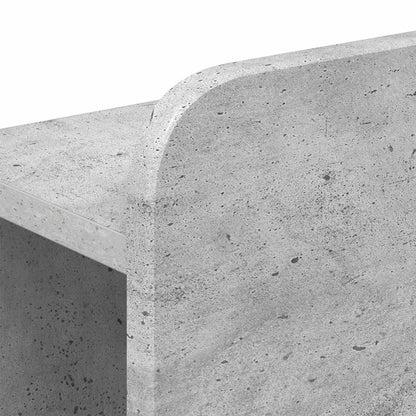 vidaXL Bed Frame with Storage Concrete Grey 150 x 200 cm