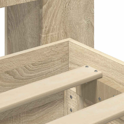 vidaXL Bed Frame with Storage Sonoma Oak 80 x 200 cm Engineered Wood