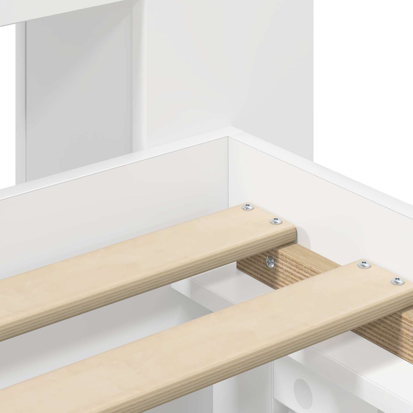 vidaXL Bed Frame with Storage White 75 x 190 cm Engineered Wood