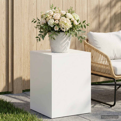 vidaXL Plant Stand White 30 x 30 x 40 cm Steel