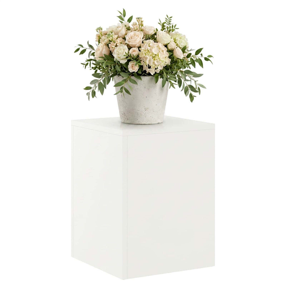 vidaXL Plant Stand White 30 x 30 x 40 cm Steel