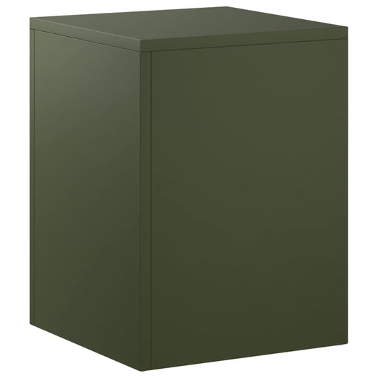 vidaXL Plant Stand Olive Green 30 x 30 x 40 cm Weathering Steel