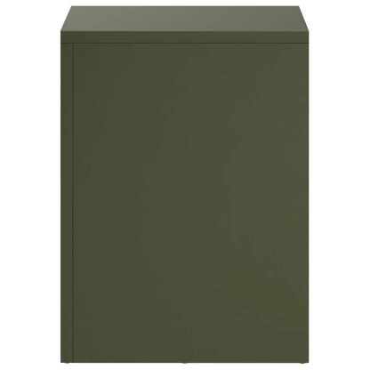 vidaXL Plant Stand Olive Green 30 x 30 x 40 cm Weathering Steel