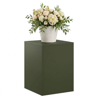 vidaXL Plant Stand Olive Green 30 x 30 x 40 cm Weathering Steel