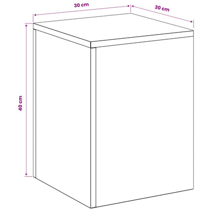 vidaXL Plant Stand 2 pcs Olive Green 30 x 30 x 40 cm Steel