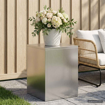 vidaXL Plant Stand Silver 30 x 30 x 40 cm Steel