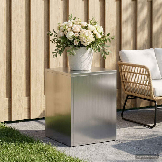 vidaXL Plant Stand Silver 30 x 30 x 40 cm Steel