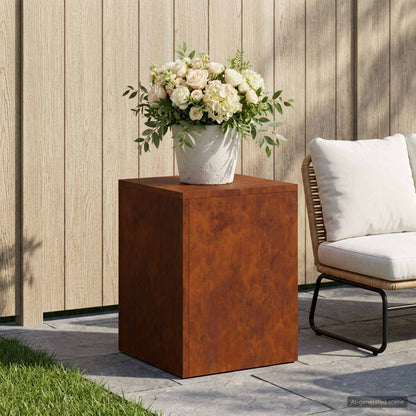 vidaXL Plant Stand Rusty 30 x 30 x 40 cm Weathering Steel
