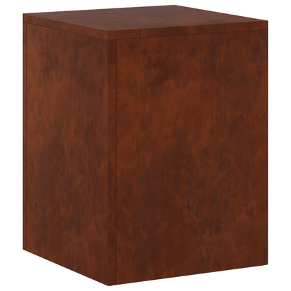 vidaXL Plant Stand Rusty 30 x 30 x 40 cm Weathering Steel