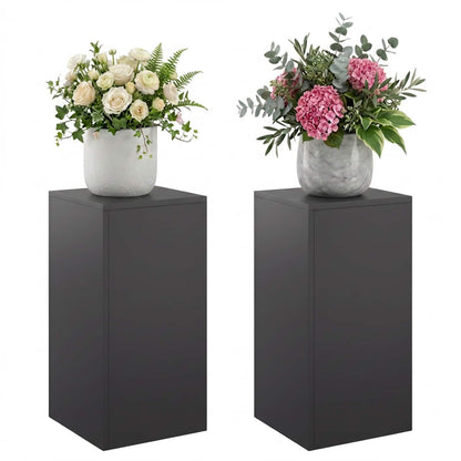 vidaXL Plant Stand 2 pcs Black 30 x 30 x 60 cm Steel