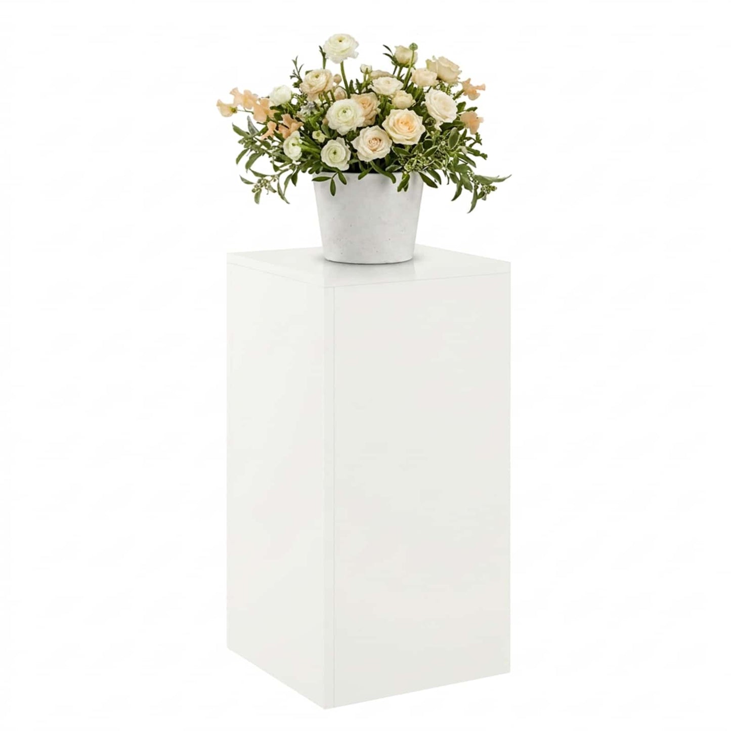 vidaXL Plant Stand White 30 x 30 x 60 cm Steel