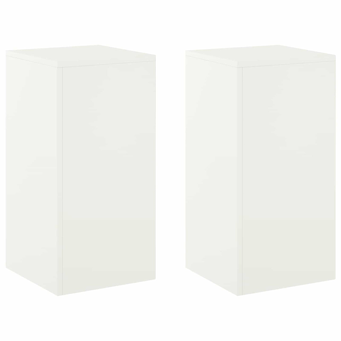 vidaXL Plant Stand 2 pcs White 30 x 30 x 60 cm Steel