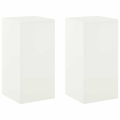 vidaXL Plant Stand 2 pcs White 30 x 30 x 60 cm Steel