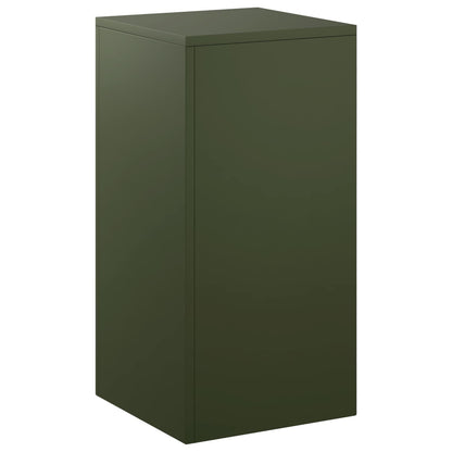 vidaXL Plant Stand Olive Green 30 x 30 x 60 cm Weathering Steel