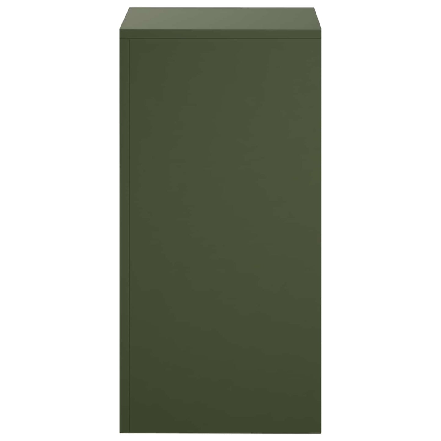 vidaXL Plant Stand Olive Green 30 x 30 x 60 cm Weathering Steel