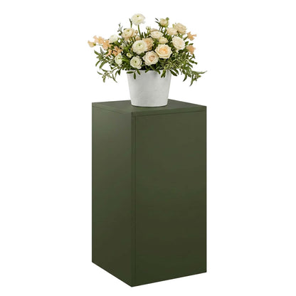 vidaXL Plant Stand Olive Green 30 x 30 x 60 cm Weathering Steel